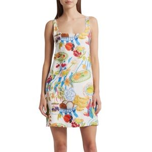 FARM Rio Colorful Fruit Print Mini Dress
